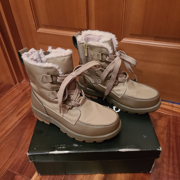 Torrid Beige Cozy Winter Boots - Picture 2 of 5